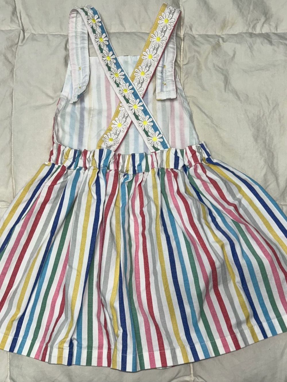 Mini Boden stripe jumper with daisy trim sz 3-4 years EUC smoke free home - Picture 6 of 8